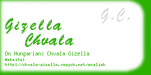 gizella chvala business card